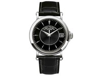 Patek Philippe Mens Calatrava WG / Black / Leather Strap 5153G