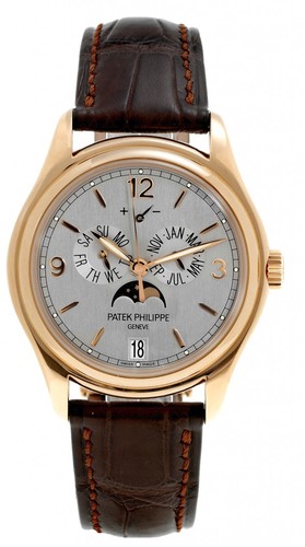Patek Philippe Patek 5350R RG / Silver / Leather