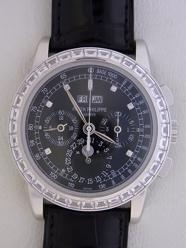 Patek Philippe Perpetual Calendar Chronograph Platinum-Diamonds 5971P
