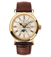 Patek Philippe Perpetual Calendar Retrograde Date 5159R RG / Opaline / Leather Strap