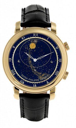 Patek Philippe Sky Chart Grand Complication 5102J YG / Blue / Leather Strap