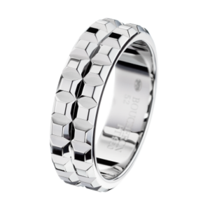 Boucheron Pointe de Diamant Platinum Wedding Band Large