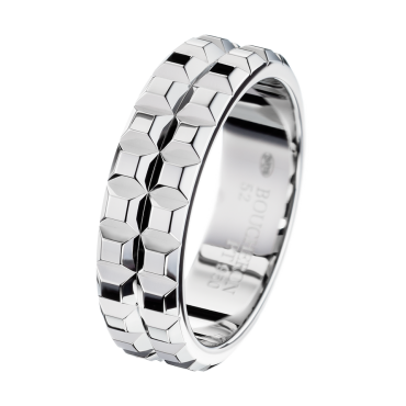Boucheron Pointe de Diamant Platinum Wedding Band Large
