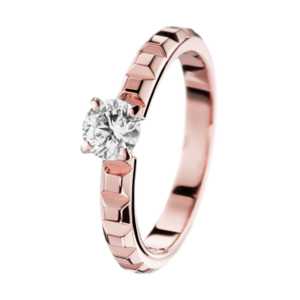 Boucheron Pointe de Diamant Pink Gold Solitaire