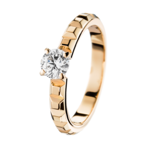 Boucheron Pointe de Diamant Yellow Gold Solitaire