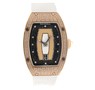 Richard Mille RM 007 Rose Gold Partial Pave (Diamonds / Cream / Leather)