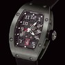 Richard Mille RM007 Ladies Partial Pave Case (RG-Diamonds/ Black-Diamond / Strap)