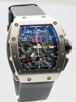 Richard Mille RM 011 Felipe Massa (Titalyt) (Titanium / Skeleton / Leather Strap)