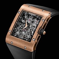 Richard Mille RM 017 Extra Flat Tourbillon (RG / Skeleton / Leather Strap)