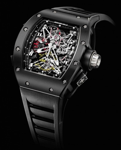Richard Mille RM 050 Tourbillon Split Seconds Competition Chronograph Felipe Massa (Carbon Nanotubes / Skeleton / Rubber Strap)