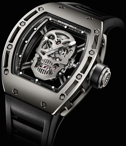 Richard Mille RM 052 Tourbillon Skull (Titanium / Skeleton / Rubber Strap)