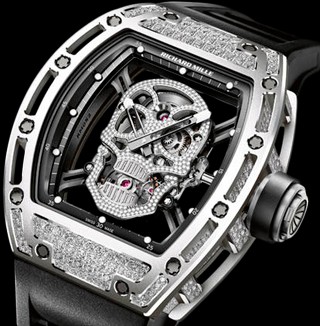 Richard Mille Watches RM 052 Skull Diamonds