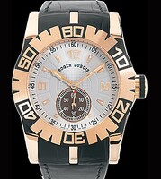Roger Dubuis Easy Diver Automatic (PG / Silver / Leather Strap) RDDBGE0184