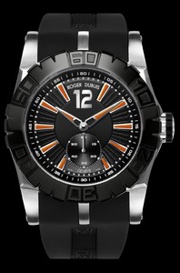 Roger Dubuis Easy Diver Ceramic (SS-Ceramic / Black-Orange / Rubber Strap) RDDBSE0269