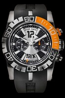 Roger Dubuis Easy Diver Chronograph (SS-Rubber / Black-Silver / Rubber Strap) RDDBSE0254