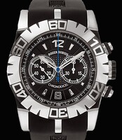 Roger Dubuis Easy Diver Chronograph (SS / Black / Rubber Strap) RDDBSE0174