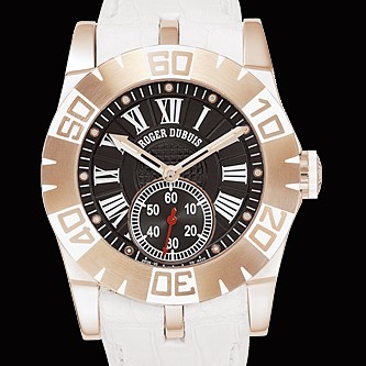 Roger Dubuis Easy Diver (RG / Black / Rubber Strap) RDDBSE0157