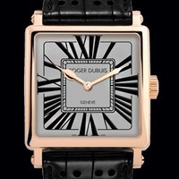 Roger Dubuis Goldensquare Automatic (PG / Gray / Leather Strap) RDDBGS0749