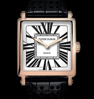 Roger Dubuis Goldensquare Automatic (PG / White / Leather Strap) RDDBGS0770
