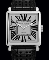 Roger Dubuis Goldensquare Automatic (WG / Gray / Leather Strap) RDDBGS0748
