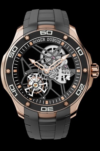 Roger Dubuis Pulsion Skeleton Flying Tourbillon Pink Gold RDDBPU0001