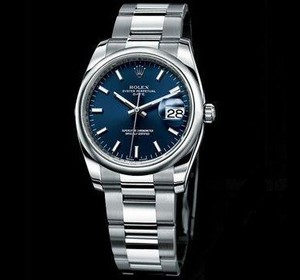 Rolex Date (SS / Blue / SS) 115200