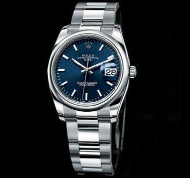 Rolex Date (SS / Blue / SS) 115200