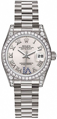 Rolex Datejust 26mm White Gold 179159 Saph