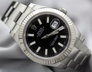 Rolex Datejust II (WG-SS / Black / SS) 116334