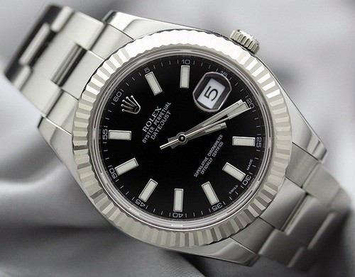 Rolex Datejust II (WG-SS / Black / SS) 116334