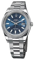 Rolex Datejust II (WG-SS / Blue / SS) 116334