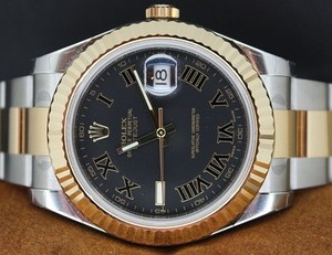 Rolex Datejust II (YG-SS / Black- Roman Numerals / YG-SS) 116333