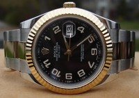 Rolex Datejust II (YG-SS / Black dial / YG-SS) 116333