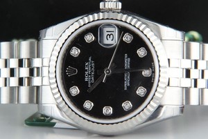 Rolex Datejust Lady 31 (WG-SS / Black-Diamond / SS) 178274