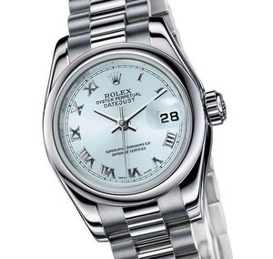 Rolex Datejust (Platinum / Ice Blue / Platinum) 179166