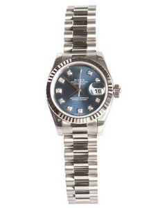 Rolex Datejust President (WG / Blue-Diamonds / WG) 179179