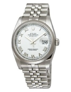 Rolex Datejust (SS-Domed Bezel / White / SS) 116200-5