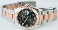 Rolex Datejust (SS-PG-Domed Bezel / Black / SS-PG) 116201