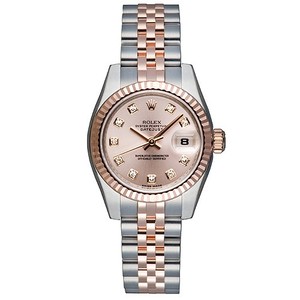 Rolex Datejust (SS-PG / Pink Gold-Diamonds / SS-PG) 179171-1