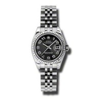 Rolex Datejust (SS-WG / Black / SS-Jubilee) 179174-1