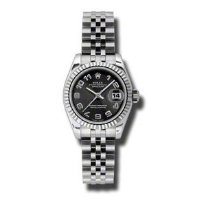 Rolex Datejust (SS-WG / Black / SS-Jubilee) 179174-1