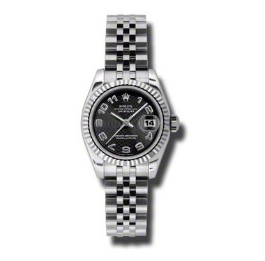 Rolex Datejust (SS-WG / Black / SS-Jubilee) 179174-1