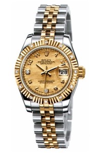 Rolex Datejust (SS-YG-Diamonds / Goldust-Diamonds / SS-YG) 179313