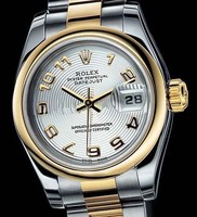 Rolex Datejust (SS-YG-Domed Bezel / Silver / SS-YG) 179163