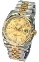 Rolex Datejust (SS-YG-Fluted Bezel / Champagne / SS-YG) 116233