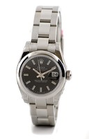 Rolex Datejust (SS / Black-Stick Markers / SS) 179160