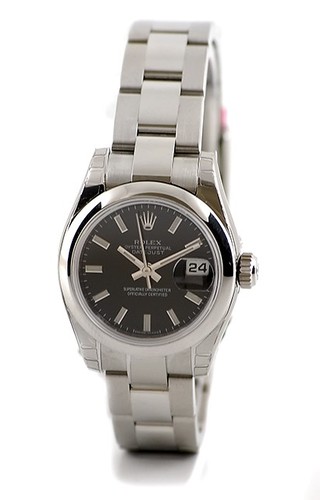 Rolex Datejust (SS / Black-Stick Markers / SS) 179160