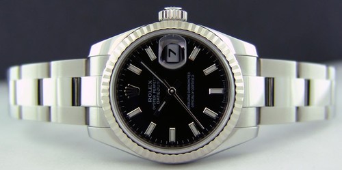 Rolex Datejust (SS / Black / SS) 179174