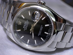 Rolex Datejust (SS / black / SS) 116200-2