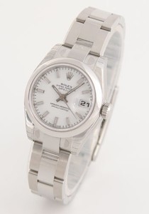 Rolex Datejust (SS / White -Stick Markers / SS) 179160
